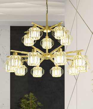 리스코 15등 크리스탈거실등 거실전등