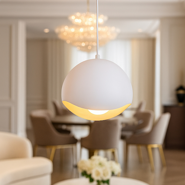 웨이브 1등 펜던트조명 P/D 백+주