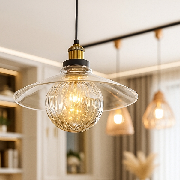 삿갓 유리 1등 펜던트조명 P/D