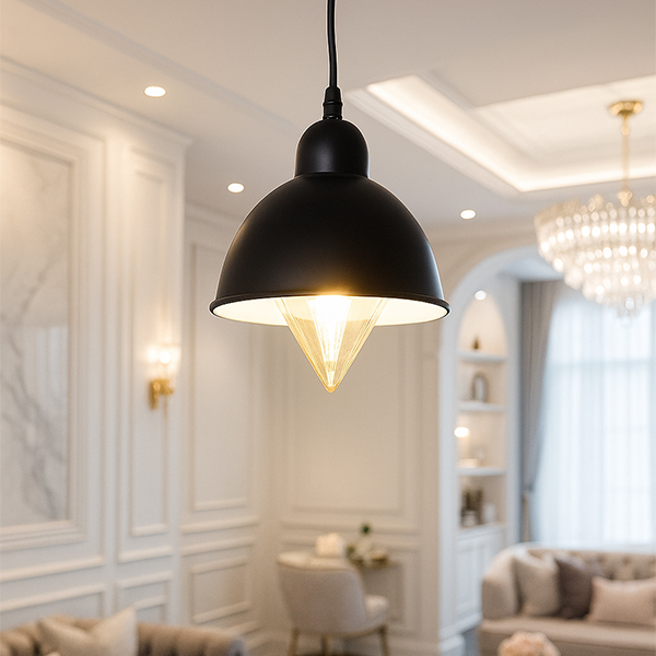 프로방스 1등 펜던트조명 P/D 블랙