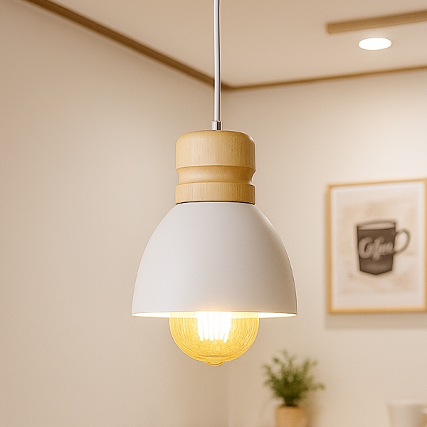 코니 1등 펜던트조명 P/D 우드