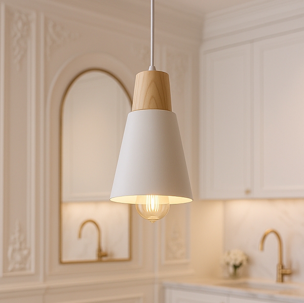 보니 1등 펜던트조명 P/D 우드